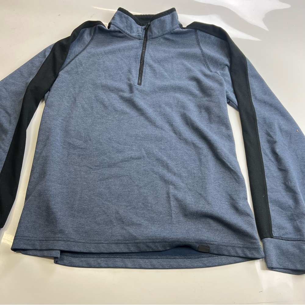Hawke & co men’a blue and black half zip up sweater M m136-47